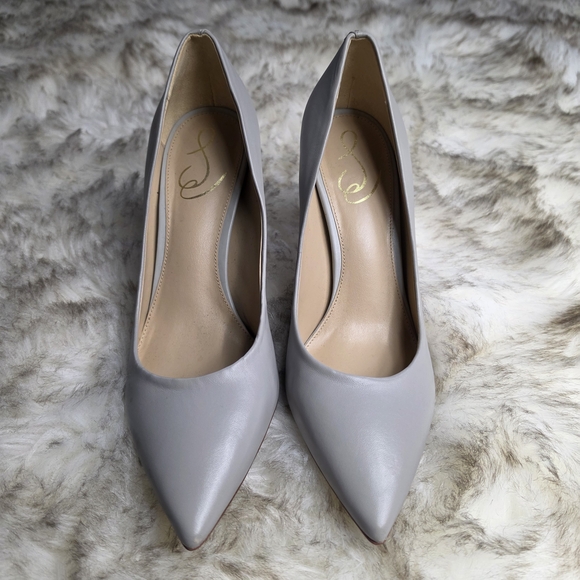 Elegant Sam Edelman Gray Women's Pumps - Picture 2 of 9